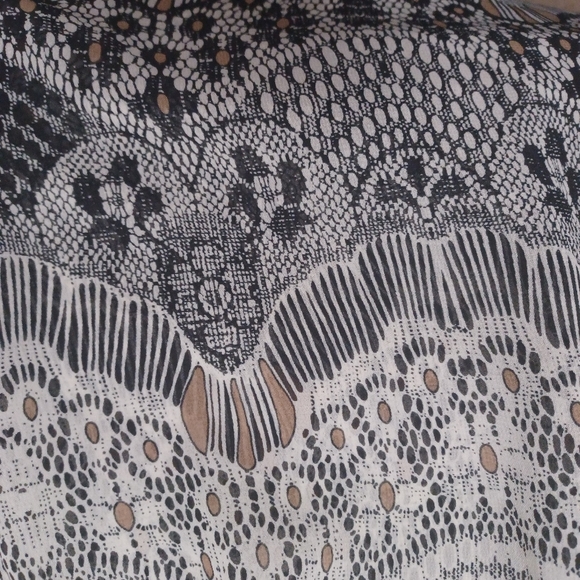 Kas New York Sheer Lace Beaded Oversized Blouse Anthropology Medium - Picture 11 of 13